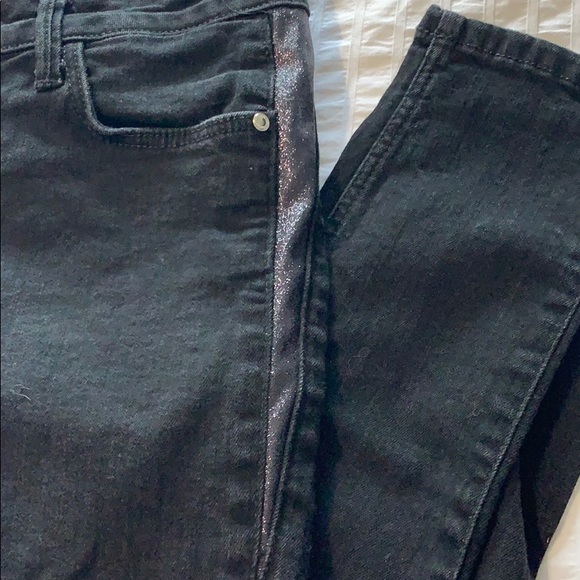 ZARA skinny black denim with shimmer ✨ - Picture 5 of 5